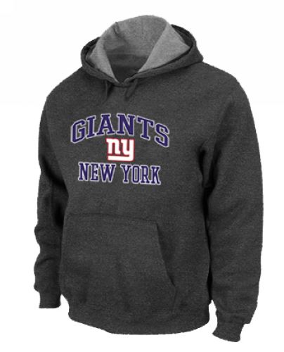 NFL Men's Nike New York Giants Heart & Soul Pullover Hoodie - Dark Grey